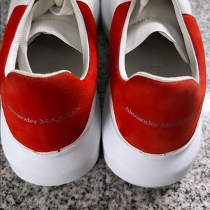 Alexander McQueen Red and White Sneakers